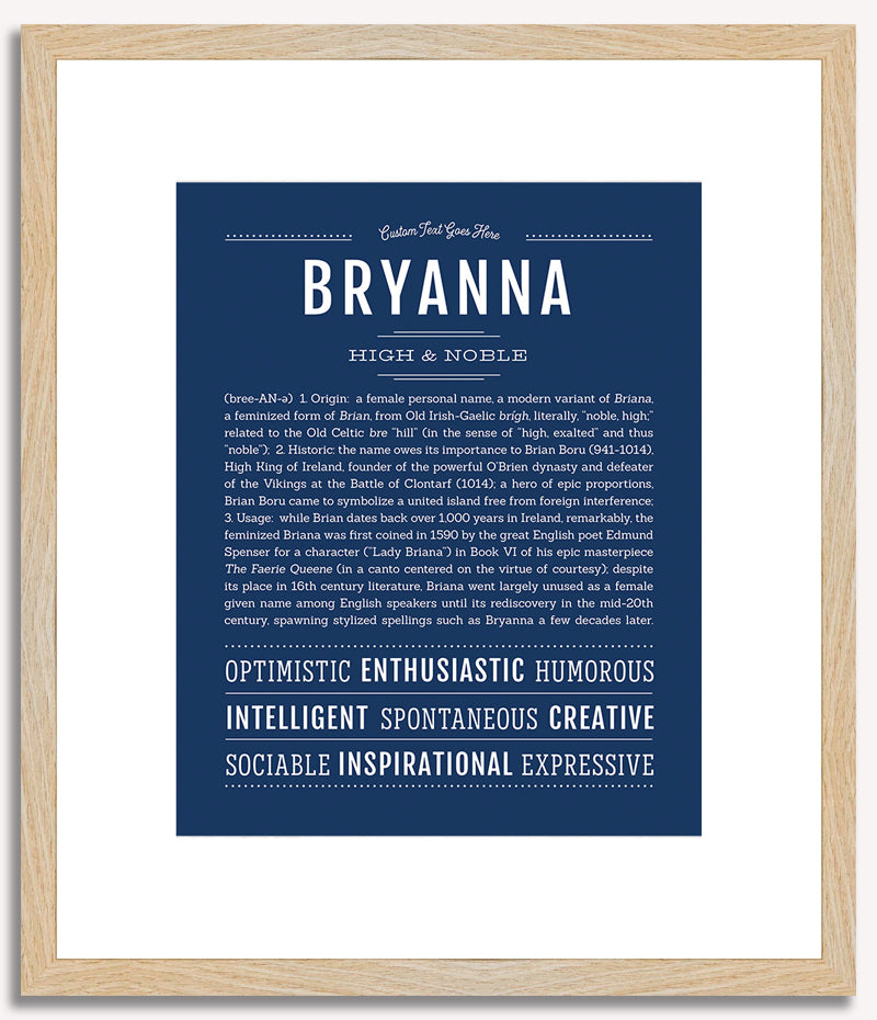 Bryanna | Name Art Print