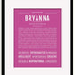 Frame Options | Dark Pink | Black Frame, Matted