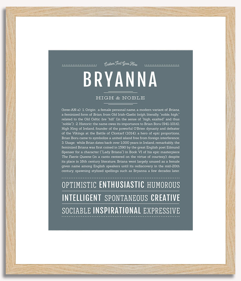 Bryanna | Name Art Print