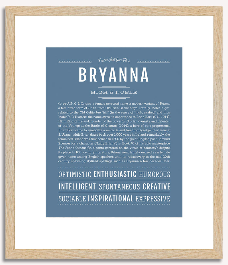 Bryanna | Name Art Print