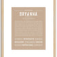 Bryanna | Name Art Print