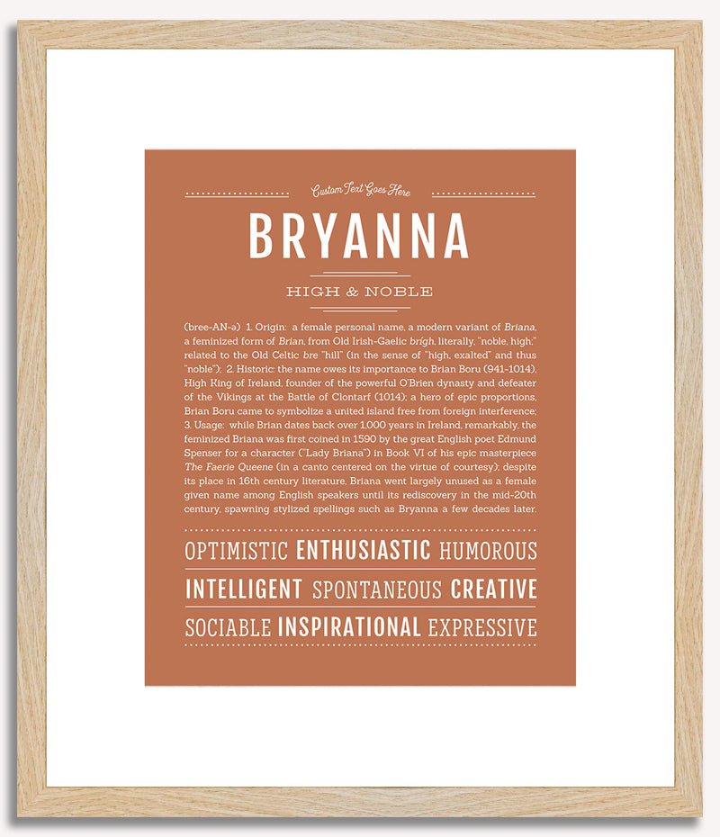 Bryanna | Name Art Print