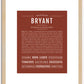 Bryant | Name Art Print