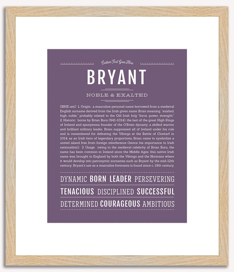 Bryant | Name Art Print