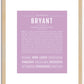 Bryant | Name Art Print