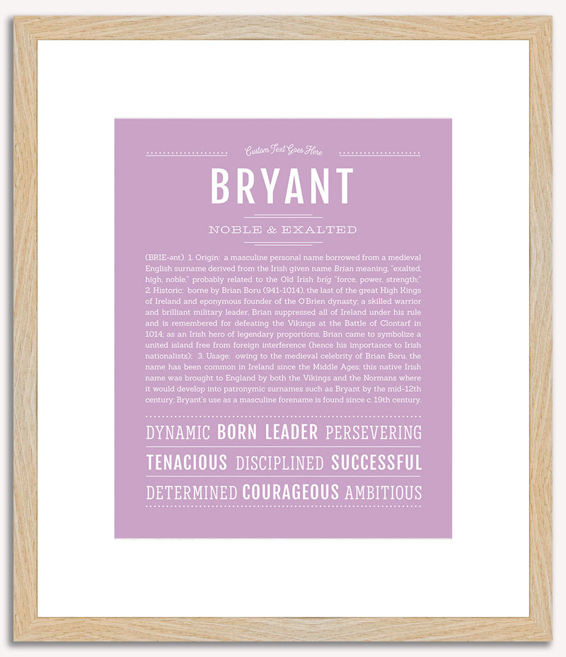 Bryant | Name Art Print