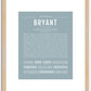 Bryant | Name Art Print