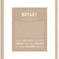 Bryant | Name Art Print