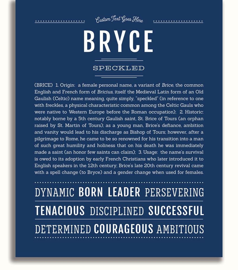 G R. Bryce Bryce Name Girl