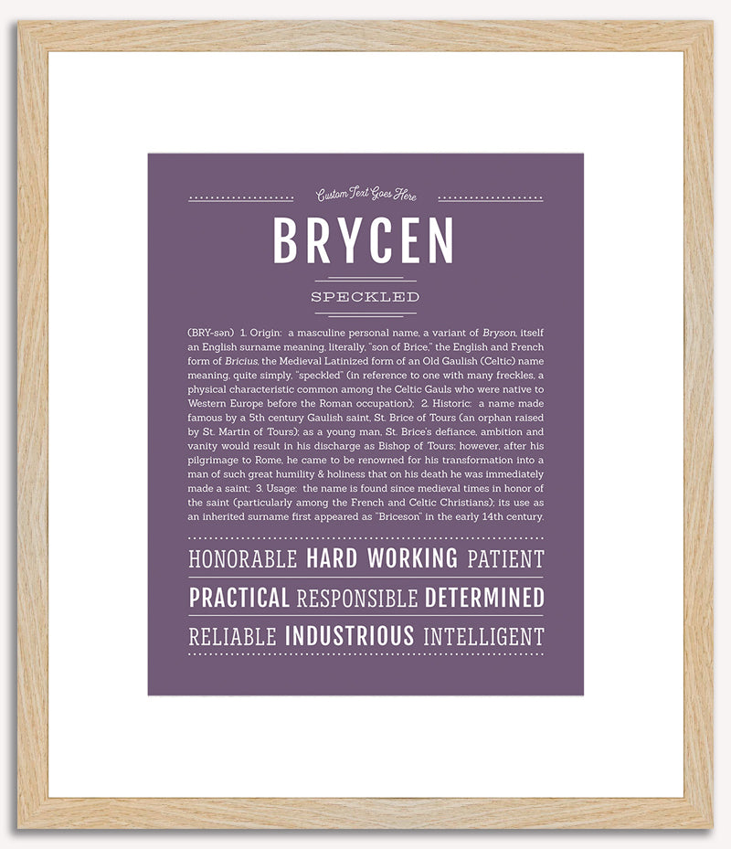 Brycen | Name Art Print