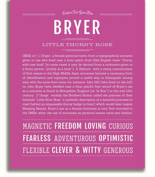 Frame Options | Dark Pink | No Frame