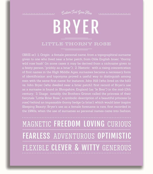 Frame Options | Lilac | No Frame