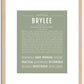 Brylee | Name Art Print