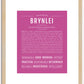 Brynlei | Name Art Print