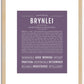 Brynlei | Name Art Print