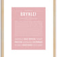 Brynlei | Name Art Print