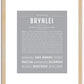 Brynlei | Name Art Print