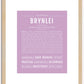 Brynlei | Name Art Print