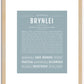 Brynlei | Name Art Print