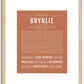 Brynlie | Name Art Print