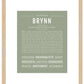 Brynn | Name Art Print