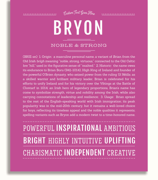 Frame Options | Dark Pink | No Frame