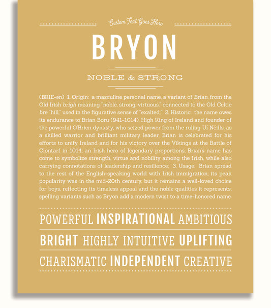 Frame Options | Matte Gold | No Frame