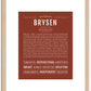 Brysen | Name Art Print