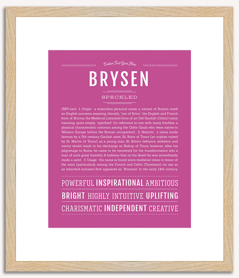 Brysen | Name Art Print