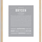 Brysen | Name Art Print