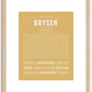 Brysen | Name Art Print