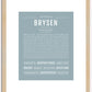 Brysen | Name Art Print