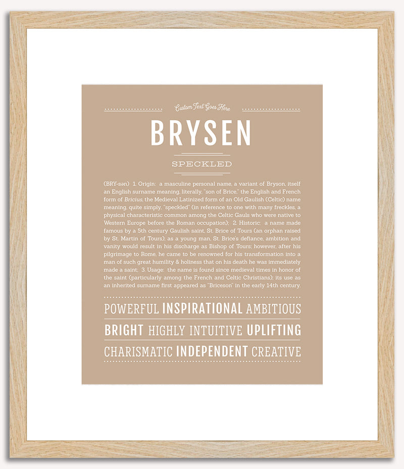 Brysen | Name Art Print