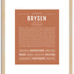 Brysen | Name Art Print