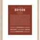 Bryson | Name Art Print