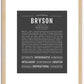 Bryson | Name Art Print