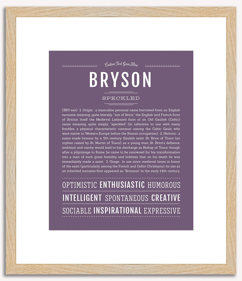 Bryson | Name Art Print