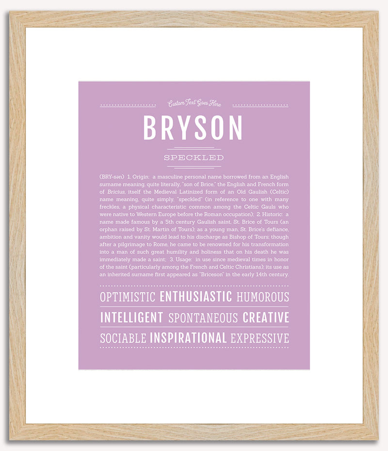 Bryson | Name Art Print