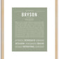 Bryson | Name Art Print