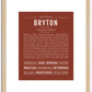 Bryton | Name Art Print