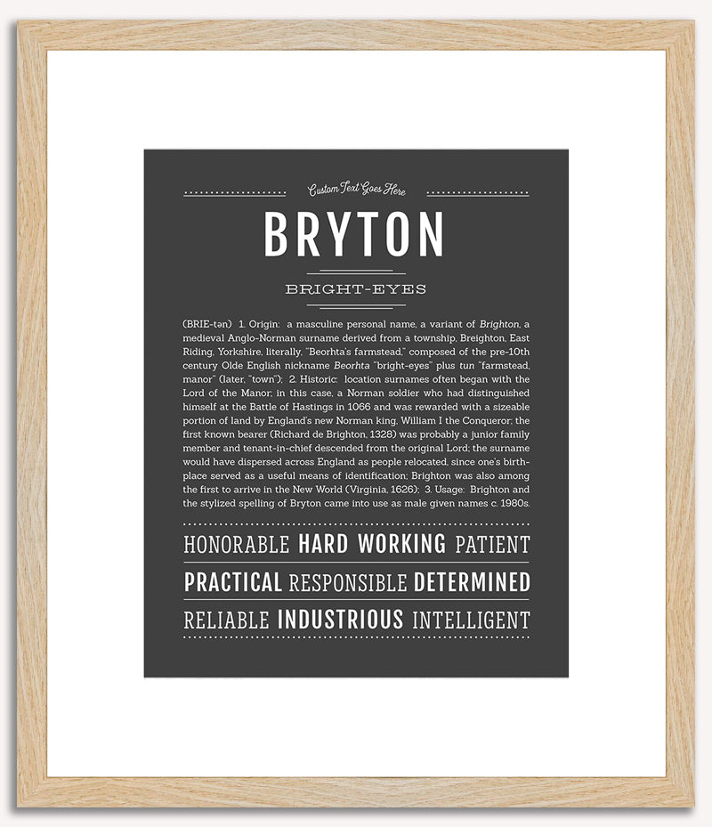 Bryton | Name Art Print