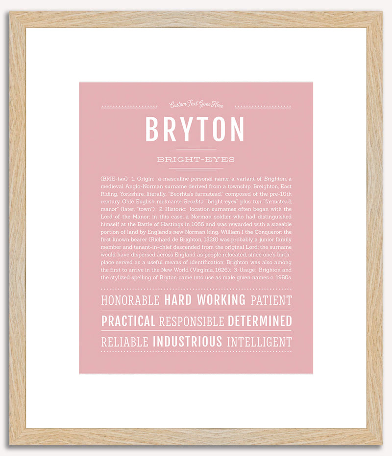 Bryton | Name Art Print