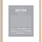 Bryton | Name Art Print