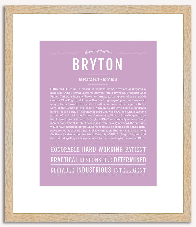 Bryton | Name Art Print