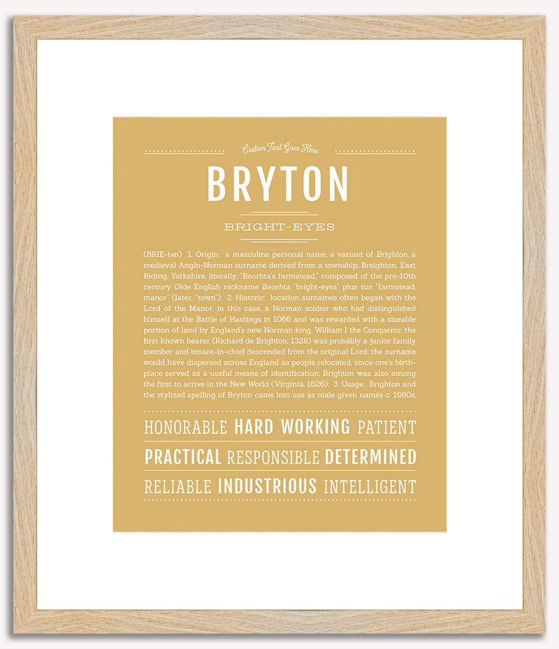 Bryton | Name Art Print