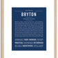 Bryton | Name Art Print