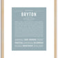 Bryton | Name Art Print