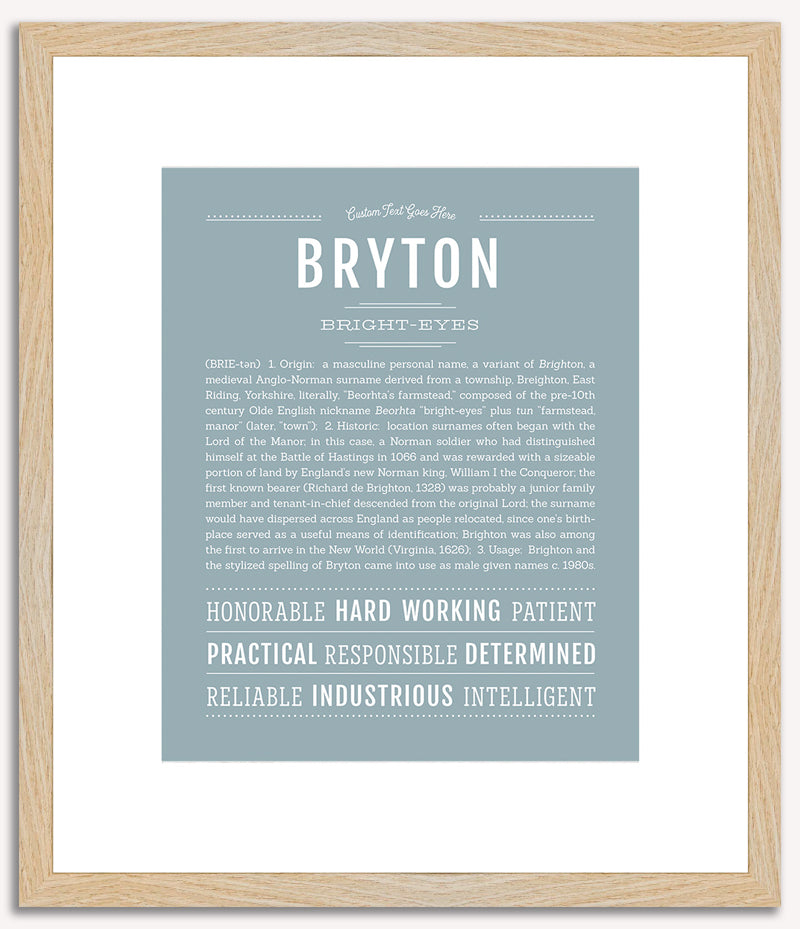 Bryton | Name Art Print