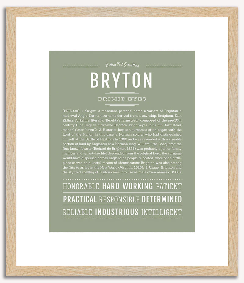 Bryton | Name Art Print