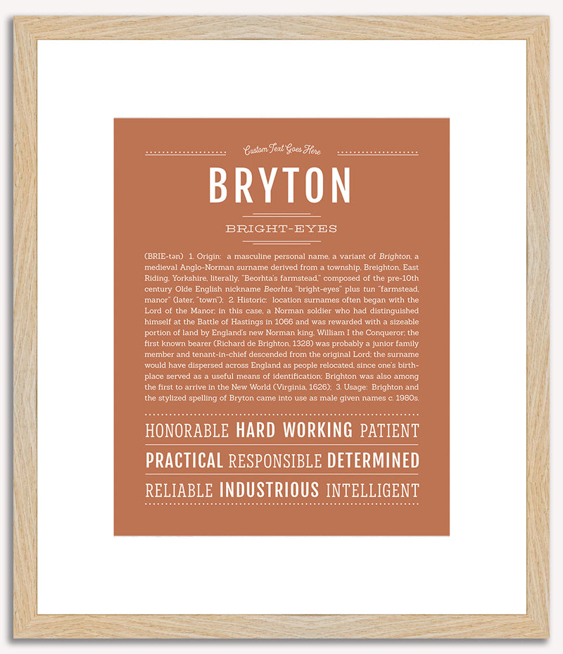 Bryton | Name Art Print